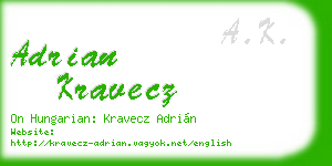 adrian kravecz business card